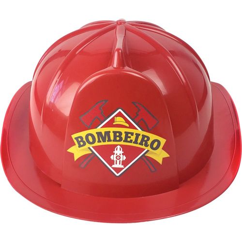 Capacete Infantil Bombeiro Com Elástico
