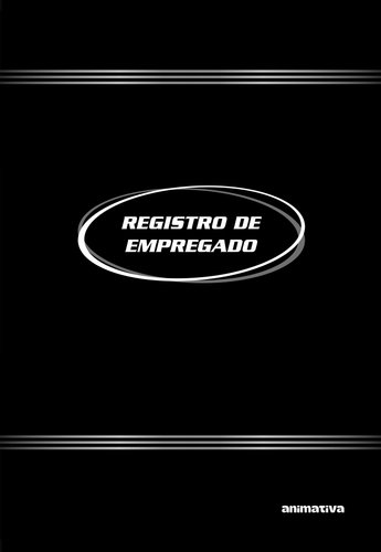 Livro Registro de Empregado 100 Folhas - Preta