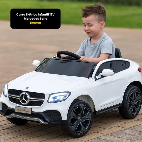 Carro Elétrico Infantil 12v Mercedes Benz - Branca
