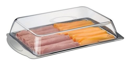 WE DROP - Porta Frios Duplo Em Aço Inox Com Tampa Acrílica