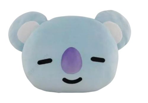 Manta Almofada Infantil Personagens BT21 - Azul Claro