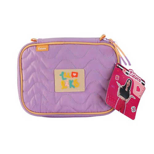 Estojo Lilás Escolar Oficial da Luluca
