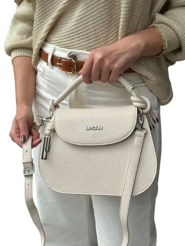 Bolsa Feminina Transversal com Alça em Corda - Bege