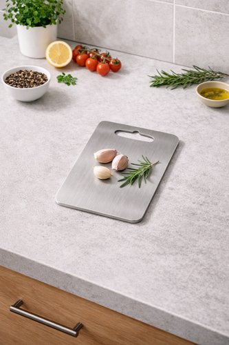 Tábua de Corte Retangular Média - Inox