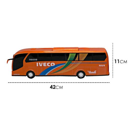 Ônibus de Viagem Iveco Brinquedo Laranja