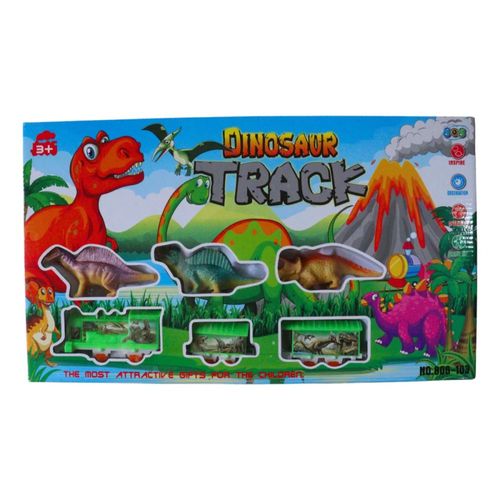 Brinquedo Trem Elétrico Locomotivo Trilho Dos Dinossauros