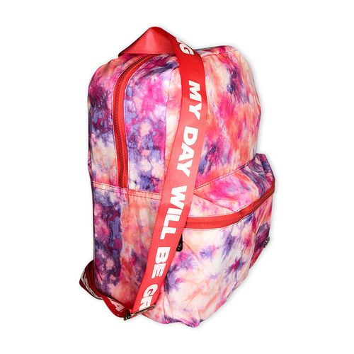 Mochila Feminina Juvenil Tie Dye Rosa