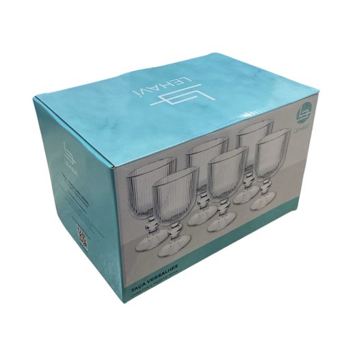 Conjunto 6 Taças Vidro Versalhes 260ml