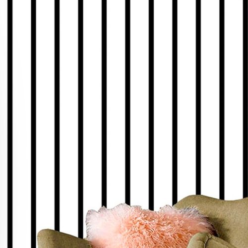 Papel de Parede Adesivo PVC Estampa Listrado - 5 Metros