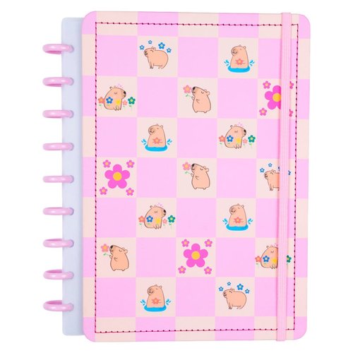 Caderno Capivara Médio M Disko Capa Dura Disco Reposicionável
