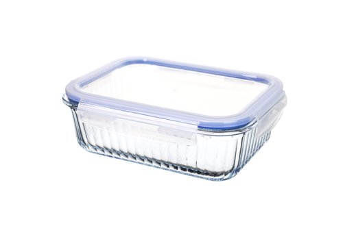 Pote Hermético de Borossilicato Retangular com Tampa Stripes 1500ml