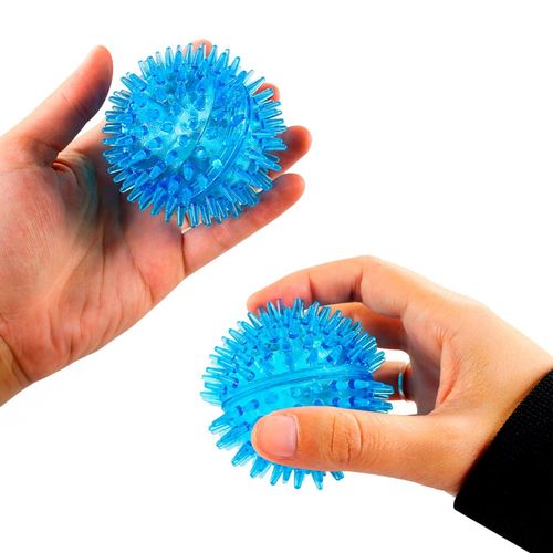 Kit 3 Bolinhas Coloridas Com LED e Barulho ao Apertar