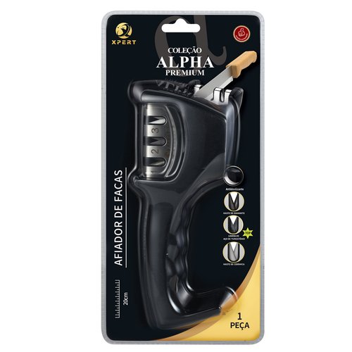 Afiador de Faca com 3 Estágios - Preto