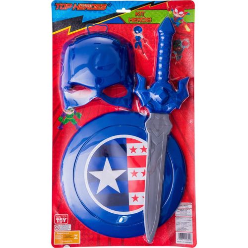 Kit Infantil Fantasia Capitão América