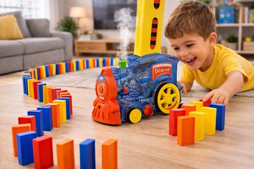 Trem Dominá Com Luz, Fumaça e Música