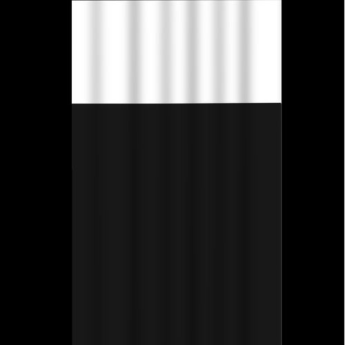 WE DROP - Cortina de Box com Visor Preta c/ ilhos