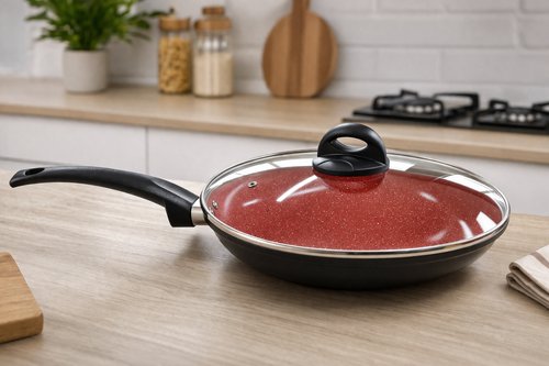 Frigideira Com Tampa Cerâmica Antiaderente 28cm