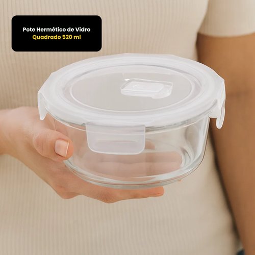 Pote Hermético de Vidro 650 ml