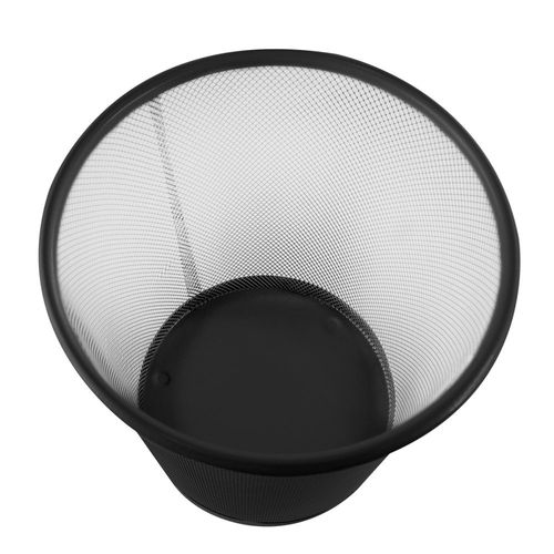 Lixeira Telada De Metal 10/12,5 Litros Preta