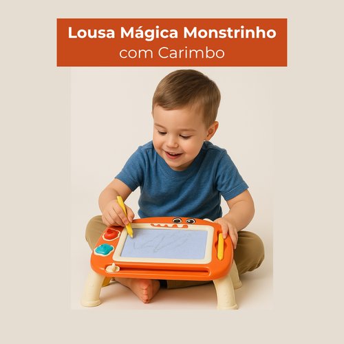 Lousa Mágica Monstrinho com Carimbo - Sortida