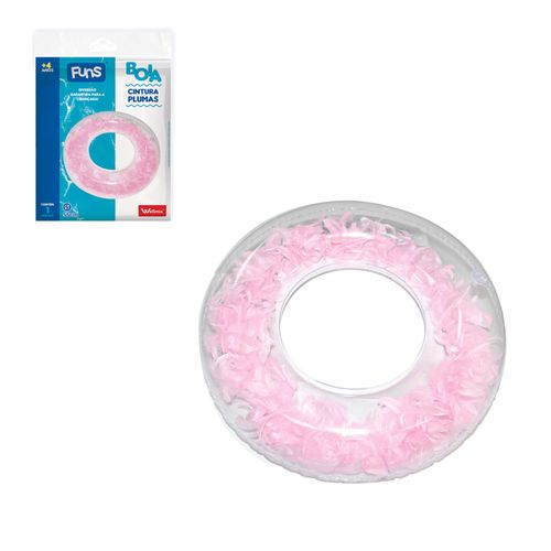 Boia Circular Com Plumas Inflável Piscina