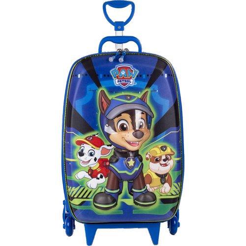 Mala Infantil Harry Patrulha Canina 3D com Rodinhas - Azul