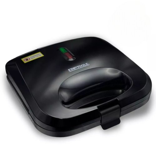 Sanduicheira Grill Elétrica 2 Em 1 750w 220v Antiaderente Prensa Dupla