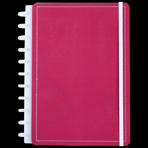 Caderno Rose Wine Médio M Disco Reposicionável Capa Dura Disko