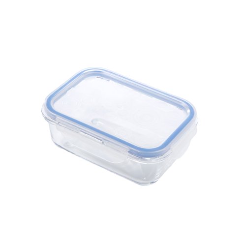 Pote Hermético De Borossilicato Retangular Com Tampa 640ml