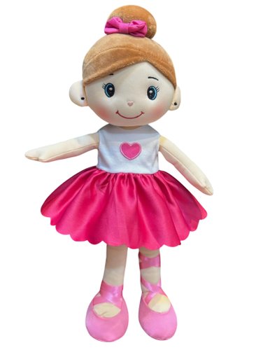 Boneca de Pelúcia Bailarina - Rosa