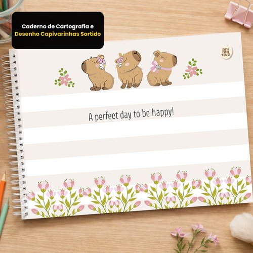 Caderno de Cartografia e Desenho Capivarinhas – Sortido