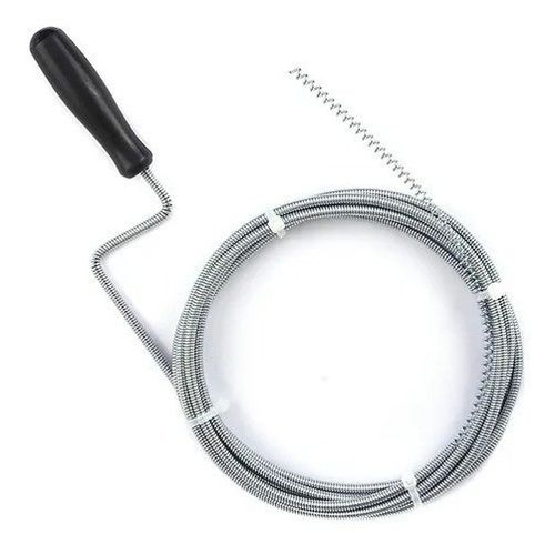 WE DROP - Desentupidor Tufão Aço 3m Tanque Ralo Pia Cozinha Banheiro