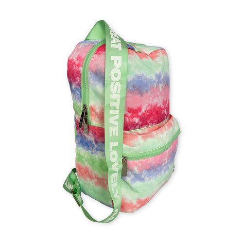 Mochila Feminina Juvenil Tie Dye Verde