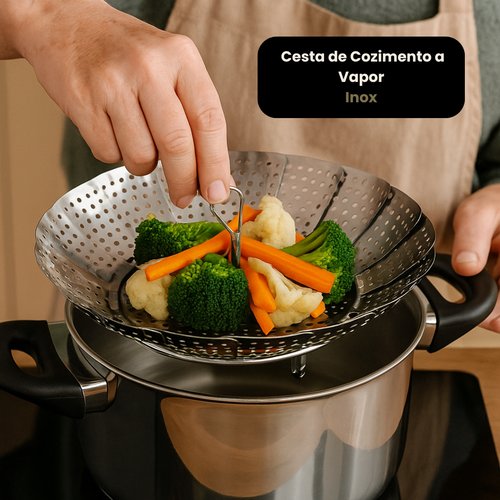 Cesta de Cozimento a Vapor - Inox