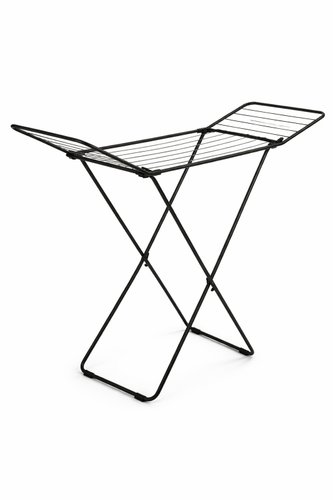 Varal Chão Dobrável Aço Com Abas Roupas Lavanderia Resistente Compacto