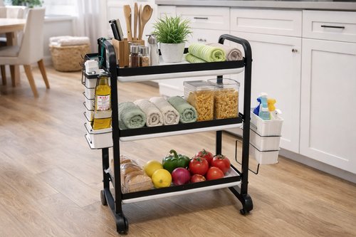 Escorredor de Louças 3 Andares Metal - Preta