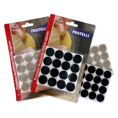 lxmio8iefrn-lg.jpg Kit 16 Feltro Protetor Adesivo Pé Sofá Cadeira Mesa - Sortido