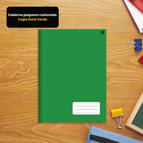 Caderno pequeno costurado Capa Dura  – Verde