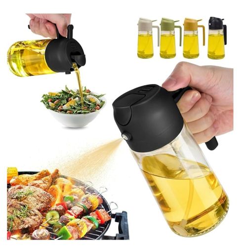 Borrifador Galheteiro Azeite Vinagre 470Ml Vidro Dosador - Sortida