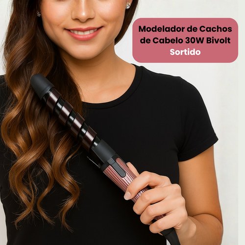 Modelador de Cachos de Cabelo 30W Bivolt - Sortido