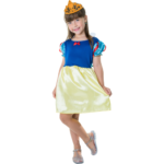 Kit Infantil Fantasia Princesa Azul E Amarela - M