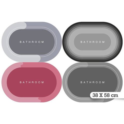 Tapete Oval Para Banheiro - Sortida
