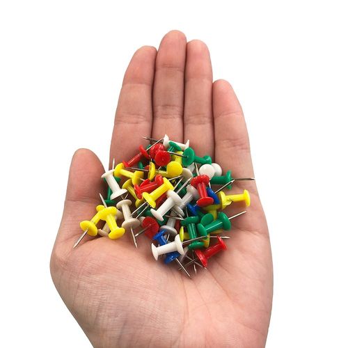 Kit de Tachinhas tipo Lança Coloridos com 50 Alfinetes