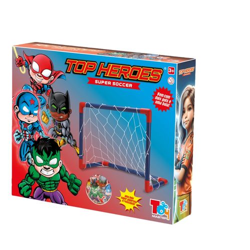 Kit Futebol 2 Gols e Bola - Batman