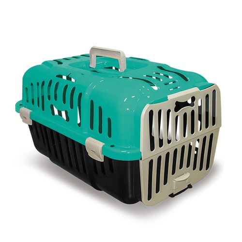 Caixa de Transporte Gato Cachorro Pequeno Porte N1 Verde