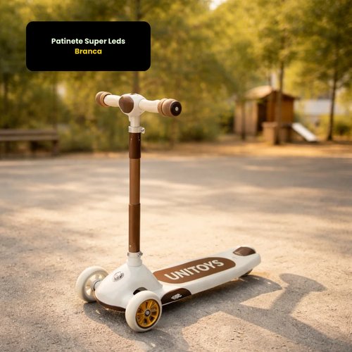 Patinete Super Leds - Branca