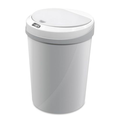 Lixeira Inteligente Automática Redonda 10 Litros - Branca