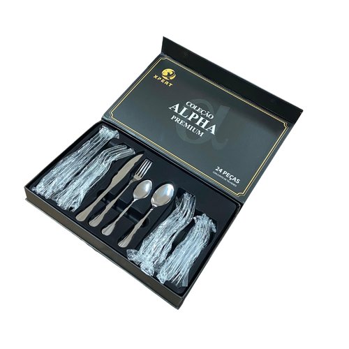 Conjunto de Talheres Inox – 24 Peças