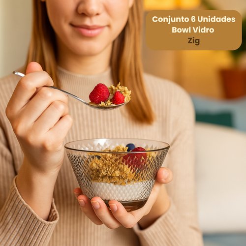 Conjunto 6 Unidades Bowl Vidro Zig