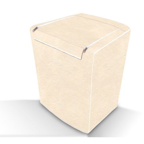 Capa de Maquina de Lavar Abertura Superior C/ Ziper Bege G